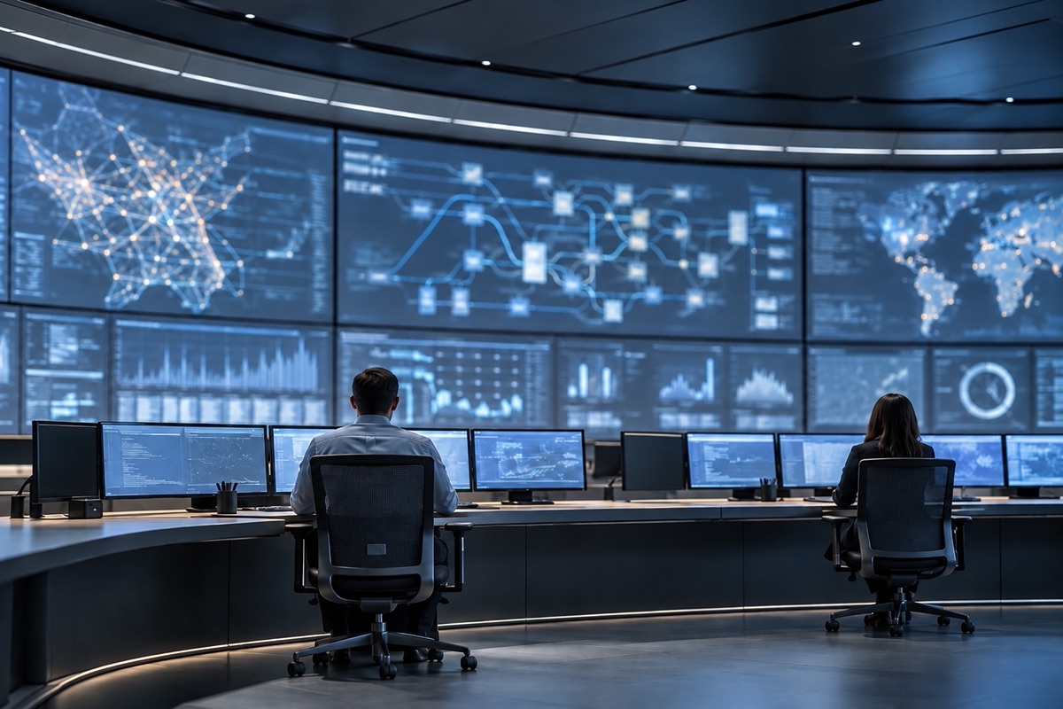 Operators at a network operations center